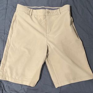 Tan golf shorts